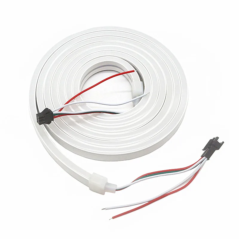 2 м RGB led Neon pixel Rope DC 5 В WS2812B WS2812 водонепроницаемая лампа дневного света лента полноцветный пиксельный адресуемый индивидуально неоновый свет
