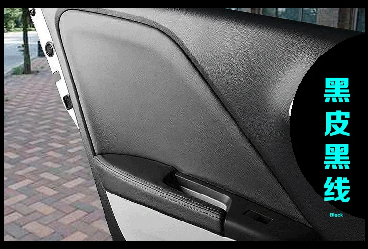 8 шт. микрофибра кожаная внутренняя панель двери обложка для Honda City 16 17 18 Gienia Greiz AAB006