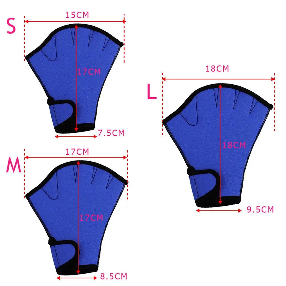 2 шт. перчатки для плавания водная Вода Аква перепончатые неопрен тренировочные