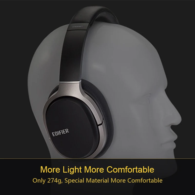 EDIFIER W830BT Hi Fi Bluetooth 4 1 наушники с микрофоном шумоизоляция Беспроводная bluetooth