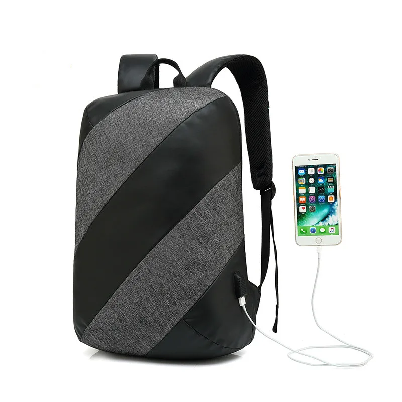 15 6 дюймов Бизнес рюкзак для отдыха USB зарядка Рюкзак подростков Anti theft сумка