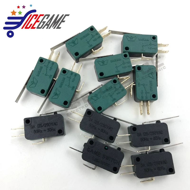 10 шт. Baolian MICROSWITCH концевой выключатель Joystic Microswitch игра части машины | Электроника