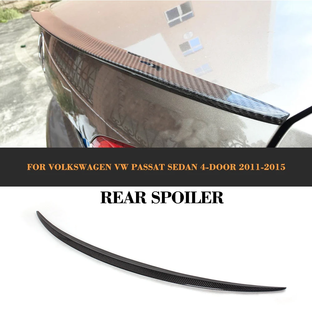 

Carbon Fiber car rear trunk boot lip spoiler wing for Volkswagen VW Passat Sedan 4-Door 2011-2015 Car Cover