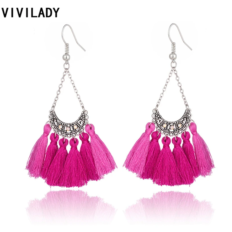 Женские Висячие серьги VIVILADY серьги-подвески ручной работы в богемном стиле
