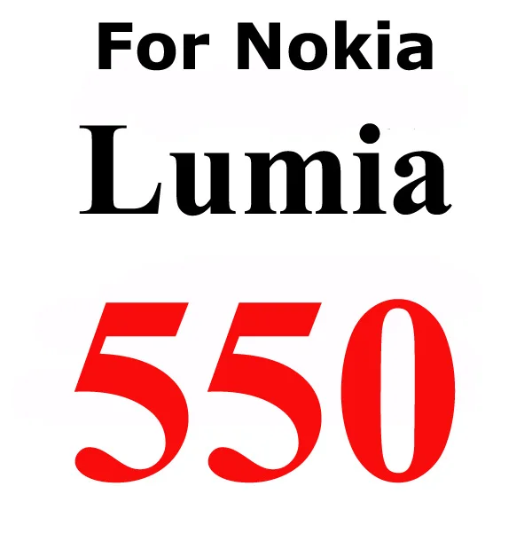 For Lumia 550 GerTong закаленное Стекло чехол с подставкой и отделениями для карт для Nokia Lumia 530 532 535 540 550 630 640 XL 650 730 820 830 920 950 1020 1320 1520 крышка защитная пленка - Цвет: For Lumia 550