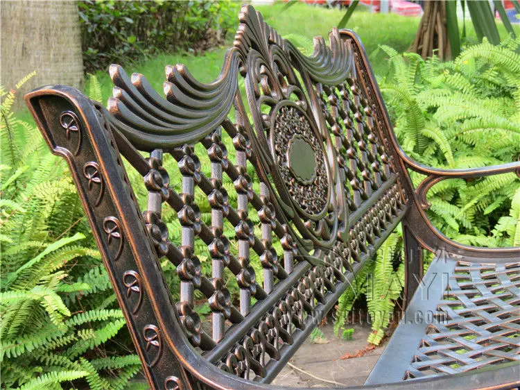 51 &quotпатио садовая скамья Парк двор уличная мебель литой алюминиевый каркас стул