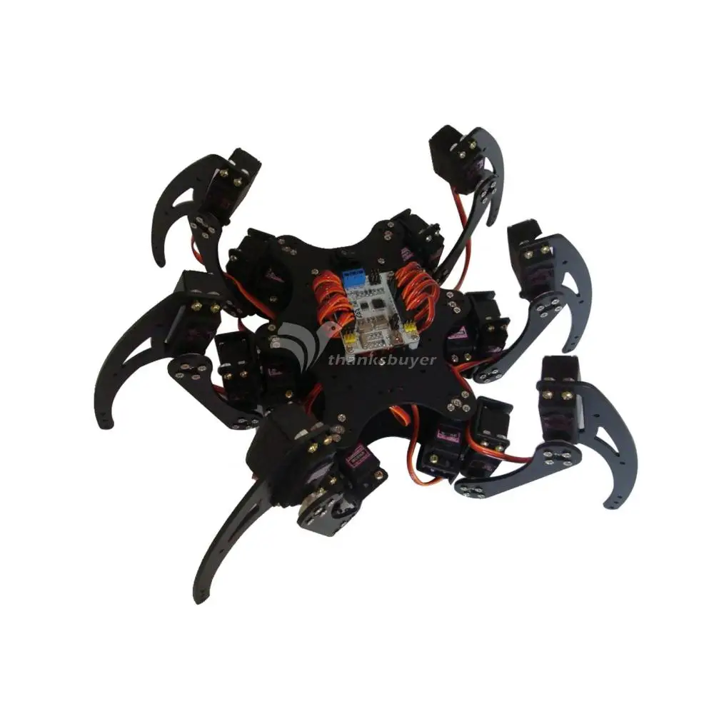 С 18 серво рога для Arduino 18Dof алюминия Hexapod Spider Six 3DOF ножки рамка робота|robotic leg|hexapod