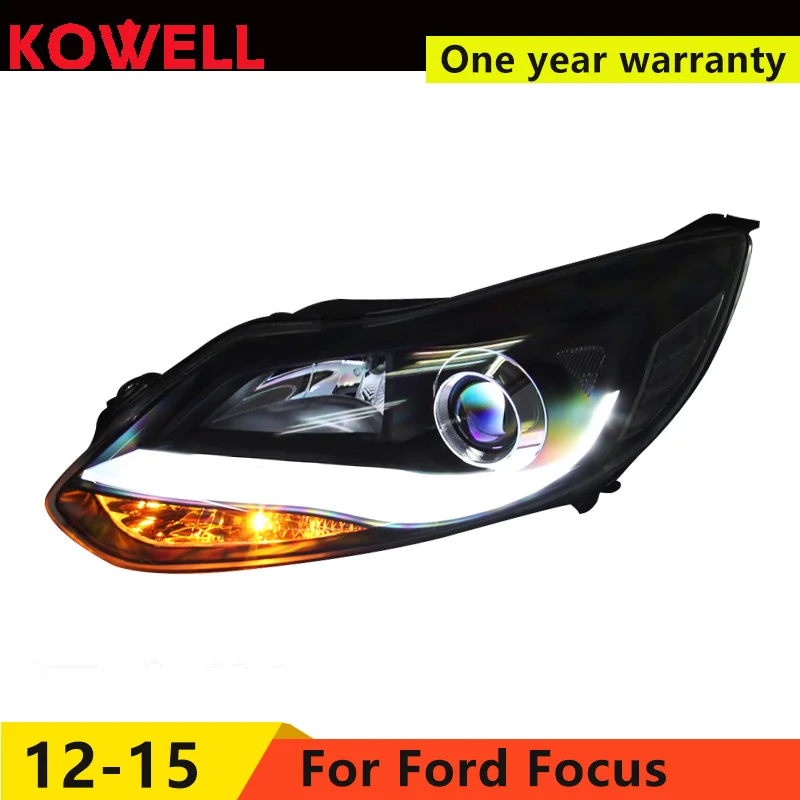 Автомобильный Стайлинг KOWELL для Ford Focus фары 2012 2013 2014 Передняя Светодиодная лампа DRL