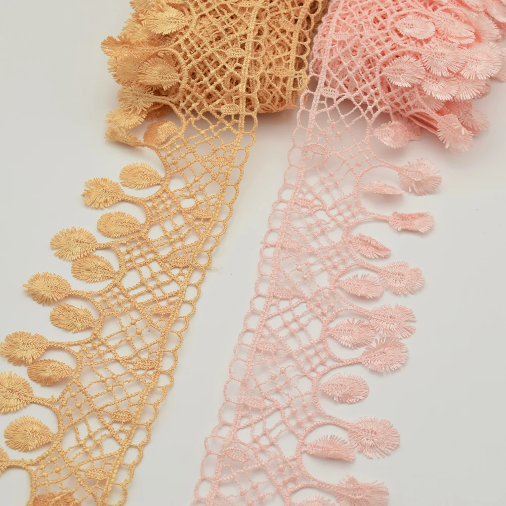 14 5 ярдов 8 см Ширина полиэстер лампа висячая бахрома Кружева Планки для шитья