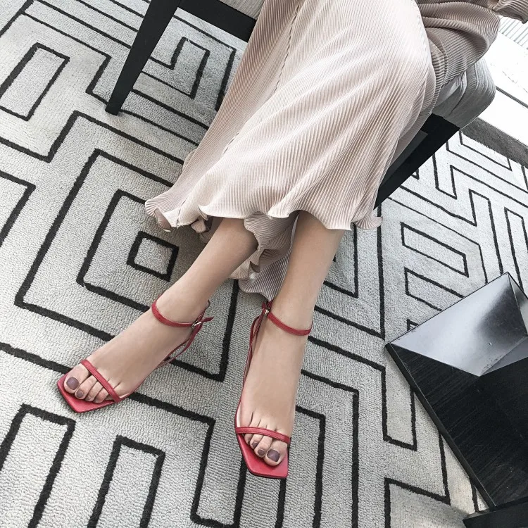 Большой размер 9 10 сандалии на высоком каблуке Женская обувь женские летние