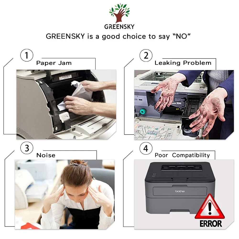 GREENSKY 1PK TN450 Laser Toner For Brother TN-450 HL-2220 2230 2240 FAX- 2840 MFC-7460DN MFC-7360N Printer | Компьютеры и офис