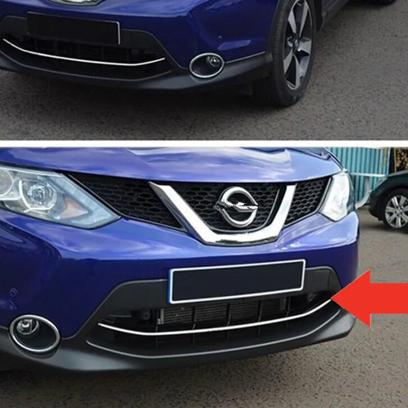 Стайлинга автомобилей аксессуары подходят для 2014 2016 Nissan Qashqai Хром Передняя