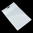 Оптовая продажа, 13*21 см, белаяпрозрачная Самоуплотняющаяся застежка-молния, пластиковая Розничная упаковка, застежка-молния, быстрая сумка, упаковка с отверстием для подвешивания