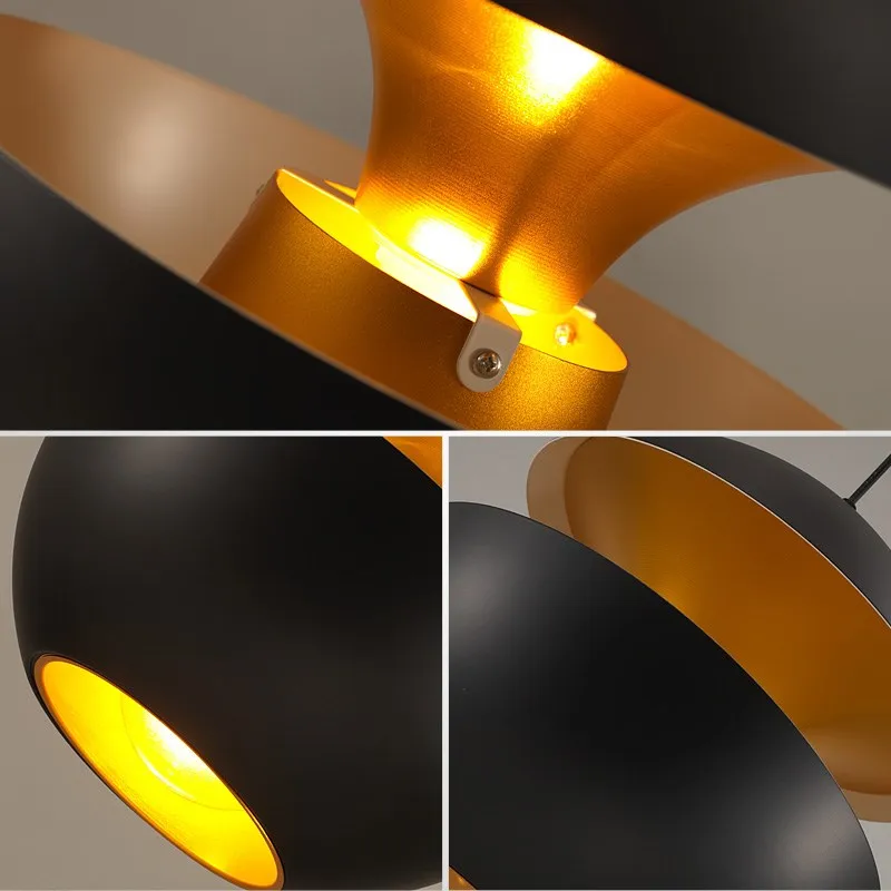 Звезда Wish скандинавский дизайнер черный/белый алюминий в форме яблока