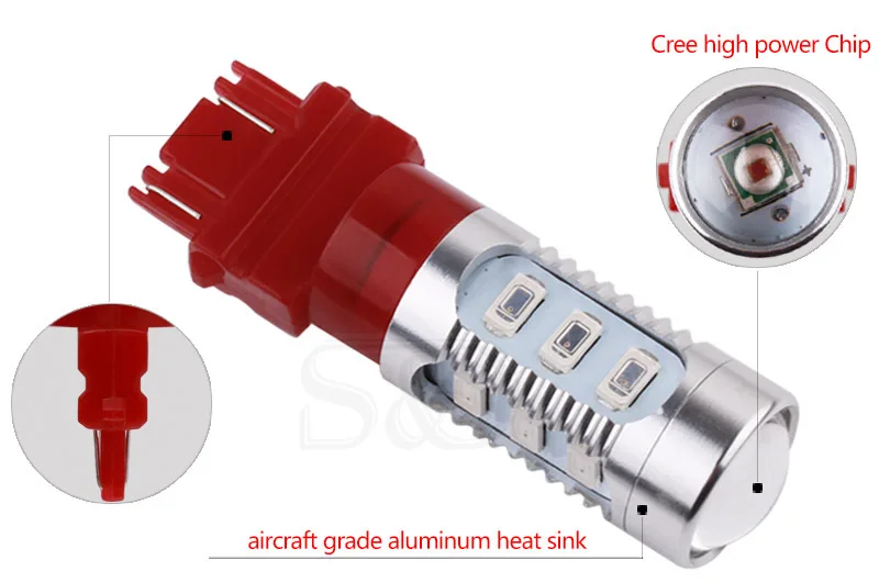 2 шт. 3157 3156 p27/7 Вт 12SMD 5730 + Топ 5 высокой мощности светодиодный Автомобильный