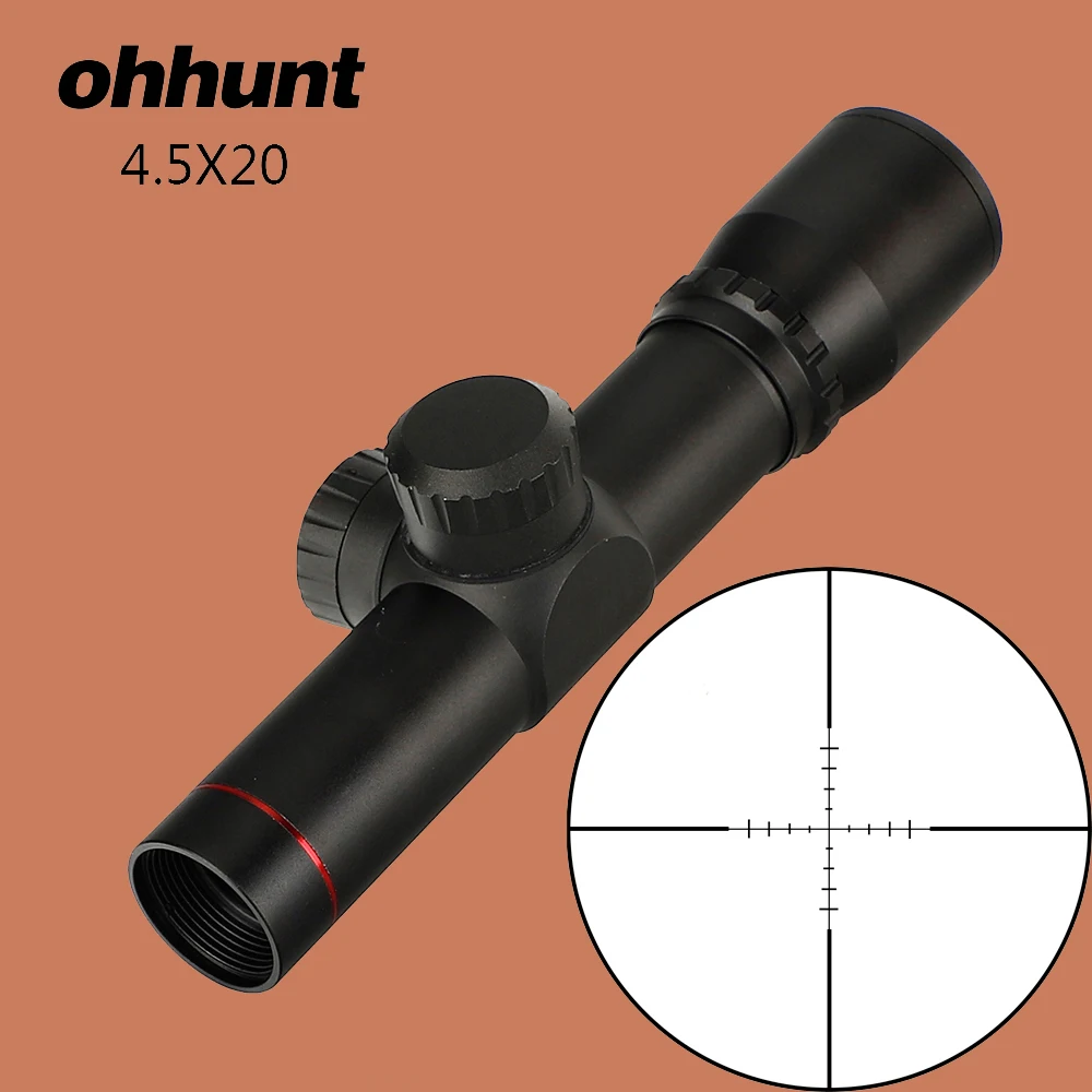 Ohhunt 4 5x20 охотничий прицел тактический оптический 1 дюймов компактный P4 с откидной