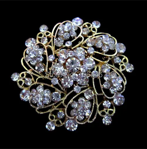 Серебряный Цвет сплав Стразы с украшением в виде кристаллов со стразами идеально