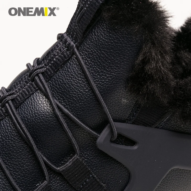 Onemix мужская обувь для бега зимние мужские кроссовки уличная спортивная обувь для мужчин Прогулочные кроссовки теплые мужские ботинки