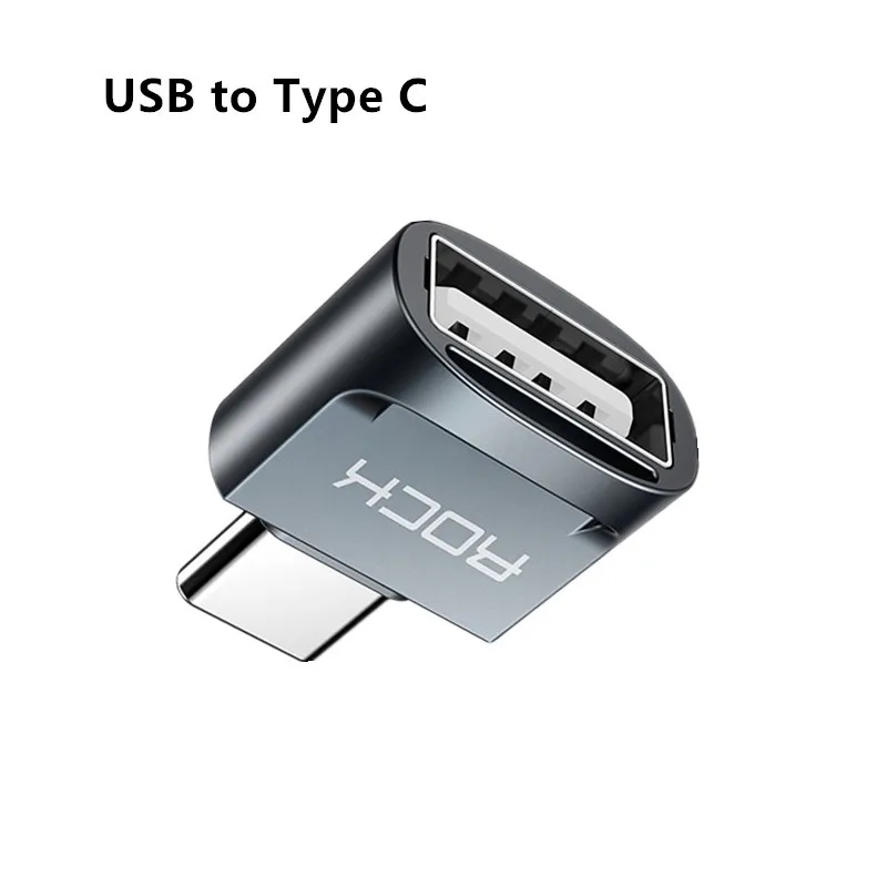 USB to Type C Адаптер OTG type-C для освещения для Iphone, алюминиевый, для синхронизации данных, женский, Micro usb type-C, для мужчин, usb type-C, для Lightning, конвертер - Цвет: USB to Type C