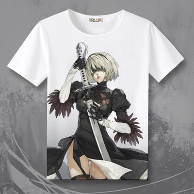Новая игра NieR Automata 2B футболка NieR: Automata футболка для мужчин и женщин футболки TX009