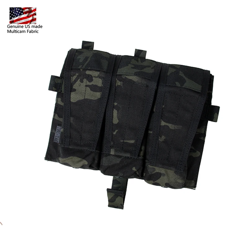 Multicam Black TMC тактическая Тройная сумка на передней панели, тройной подсумок для AVS Airsoft Tacitcal gear 3153 - Цвет: Multicam Black