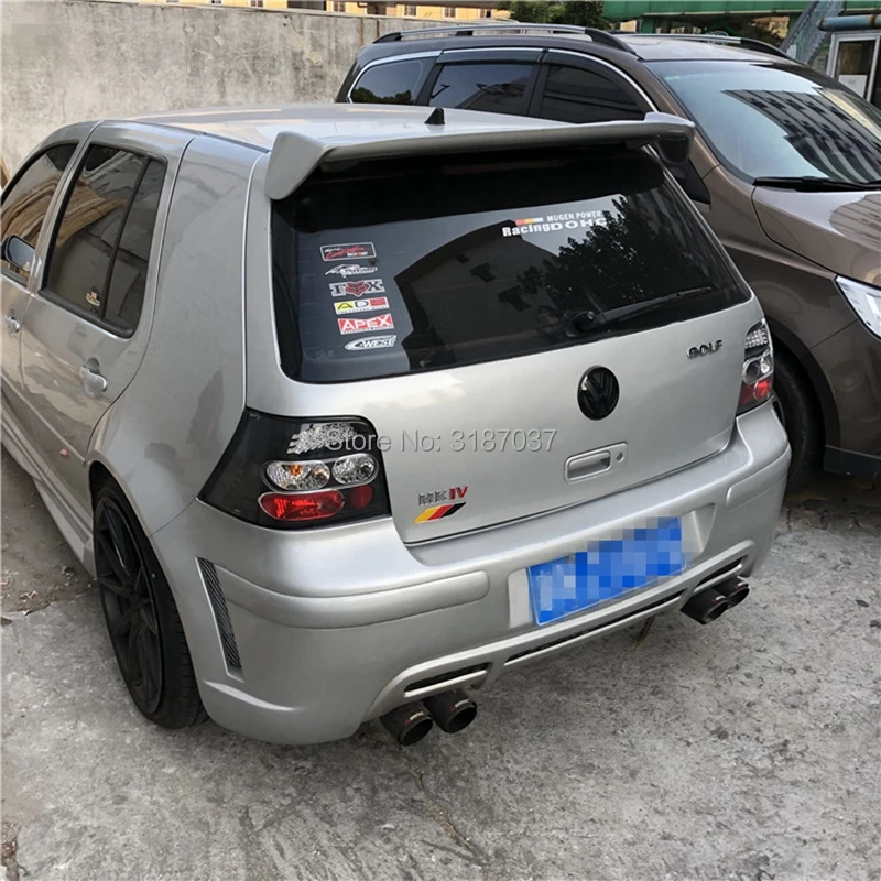 Спойлер для Volkswagen Golf 4 2003-2006 АБС-пластик Неокрашенный задний спойлер на крыло