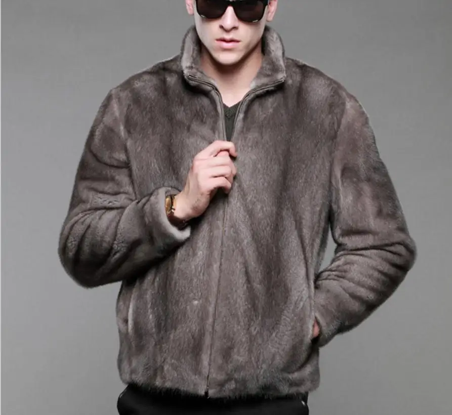 S/6xl мужские короткие тонкие куртки из искусственного меха зимние теплые большие размеры модные искусственные меховые пальто из искусственного меха норки пальто k912