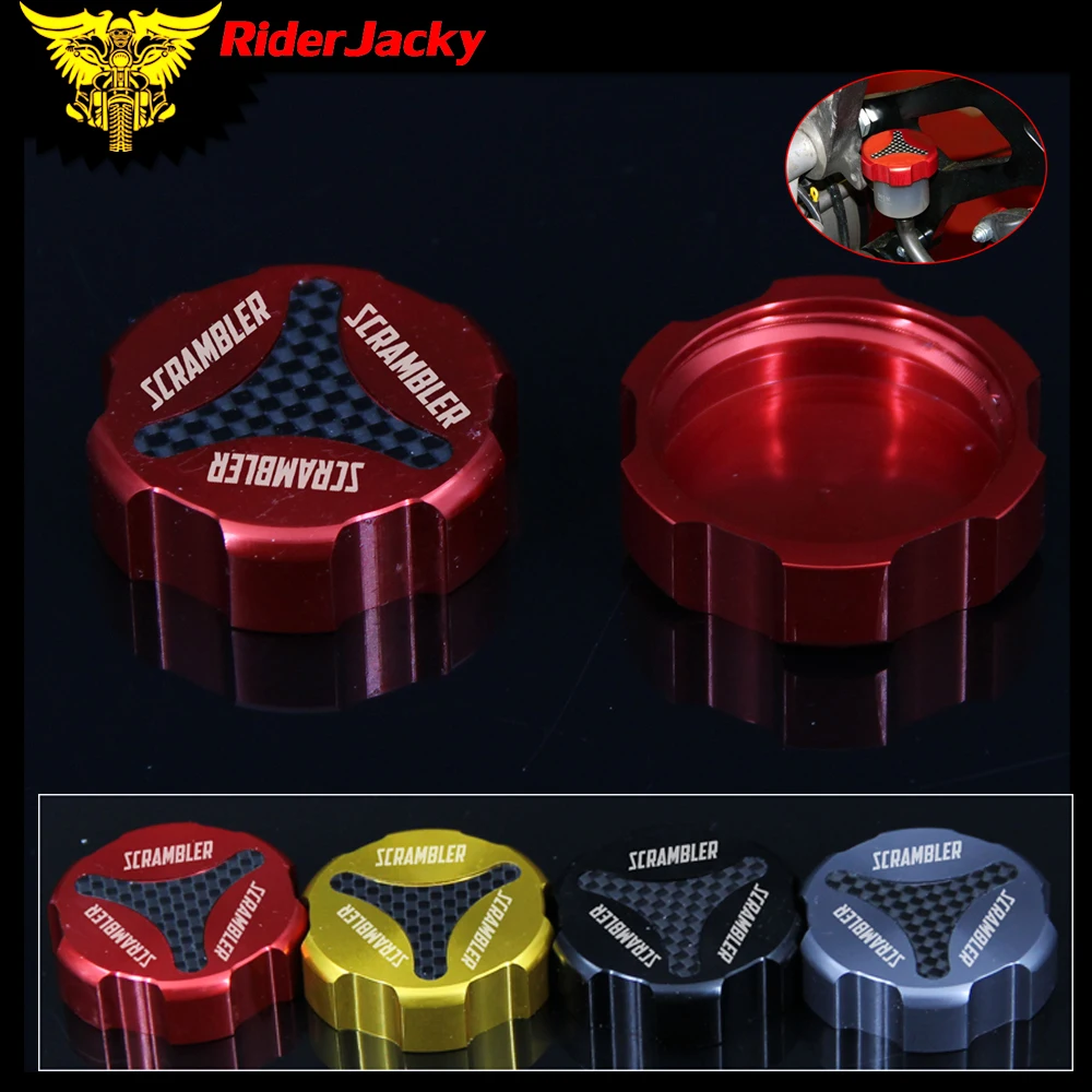 Красная крышка резервуара жидкости RiderJacky CNC для мотоцикла DUCATI Scrambler | Автомобили и