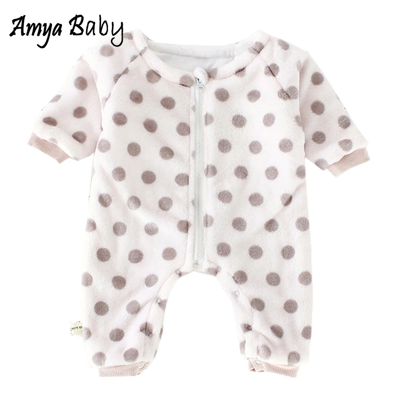 AmyaBaby Рождество для маленьких девочек комбинезон с длинными рукавами персонажами