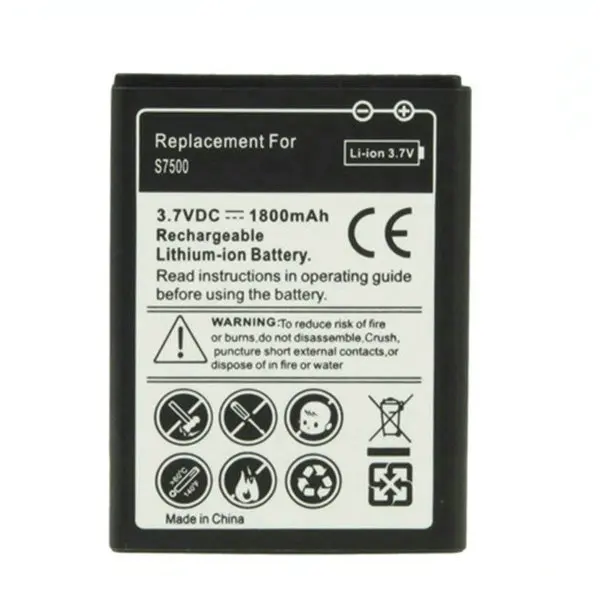 10 шт./лот 1800 мА/ч запасная батарея для Samsung Galaxy Y Duos S6102 S6792L Mini 2 S6500 S6802 Ace Plus S7500