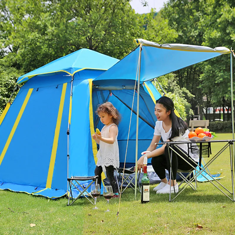 4 Человек На Открытом Воздухе Автоматический Быстрый Открытый Поп-Палатки Семьи
