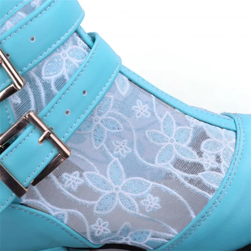 ANMAIRON/модные ботинки женские ботильоны на платформе и высоком каблуке со