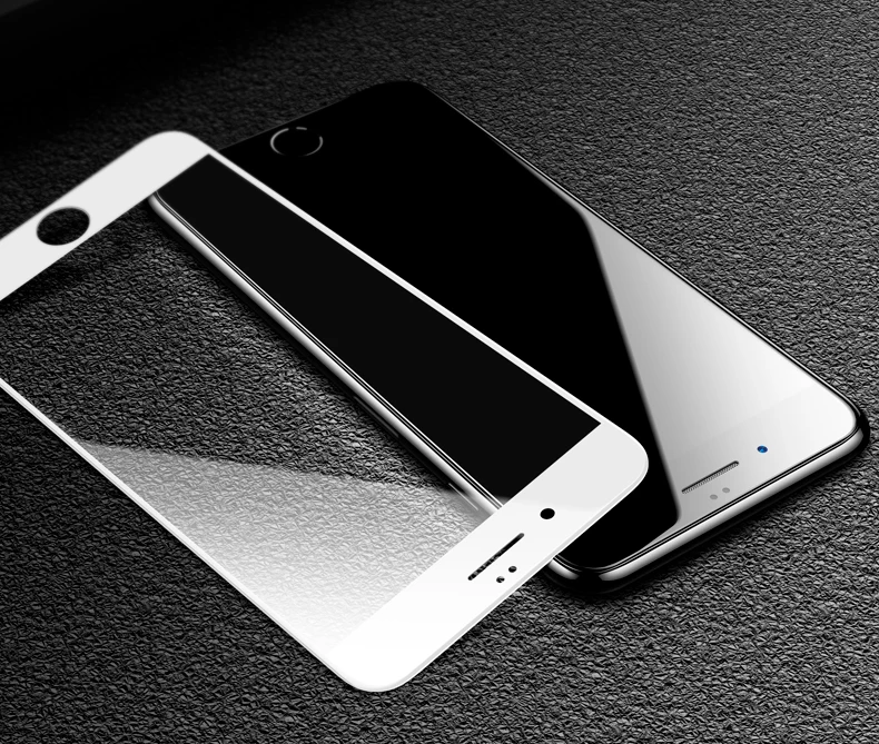 6D закаленное стекло для iPhone Xs Max Xr X полное покрытие Мягкий край протектор экрана Защитное стекло для iPhone 6 6 S 7 8 Plus 7 plus