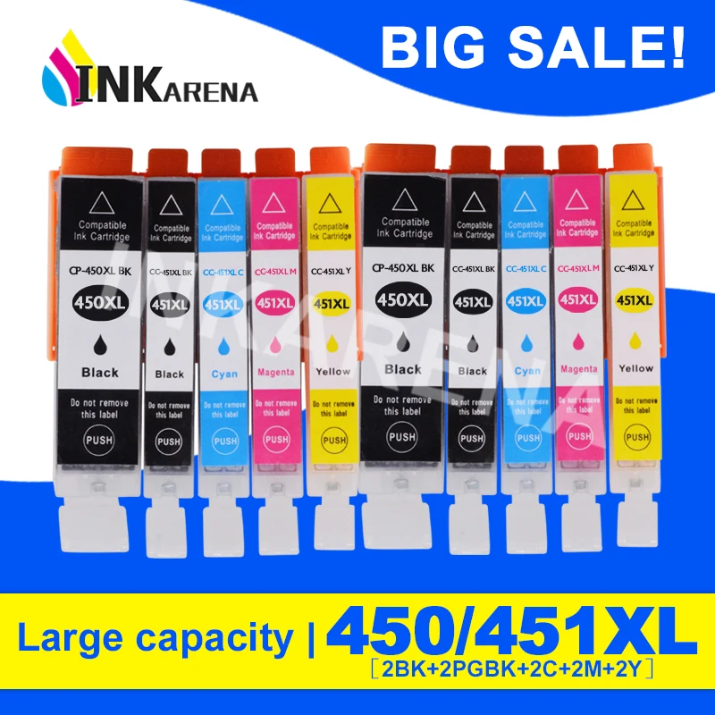 5 цветов совместимый чернильный картридж PGI-450 CLI-451 для Canon PIXMA MG6340 MG7140 iP8740 MG7540 6540 7240