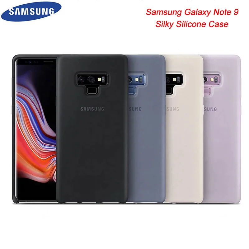 Жидкий силиконовый чехол для samsung Galaxy Note 9, шелковистый мягкий на ощупь защитный чехол на заднюю панель 6,4 дюймов, 8 цветов