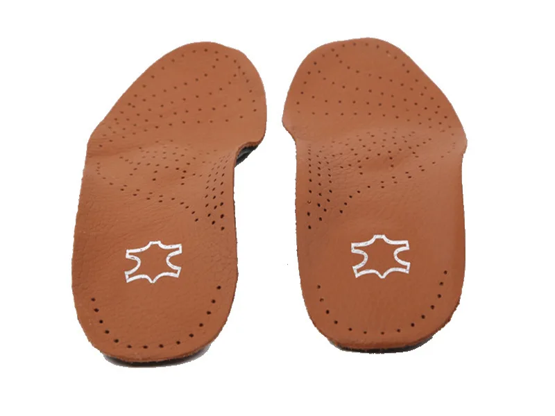 

new High Arch Supports for Flat Foot Inserts Orthotic Insole Palmilha Shoes Pad Soles Leather Orthopedic Insoles with Massage