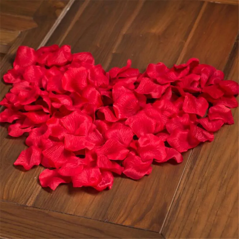 100 шт. искусственные лепестки роз цветок для девочки бросьте шелковые свадьбы