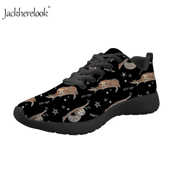 H11351Z41 Jackherelook Мода г. Повседневное Мужская обувь дышащие милые звери-Ленивцы кроссовки с рисунком сетки кружево на шнуровке уличная для подростков мальчико - Цвет: H11351Z41