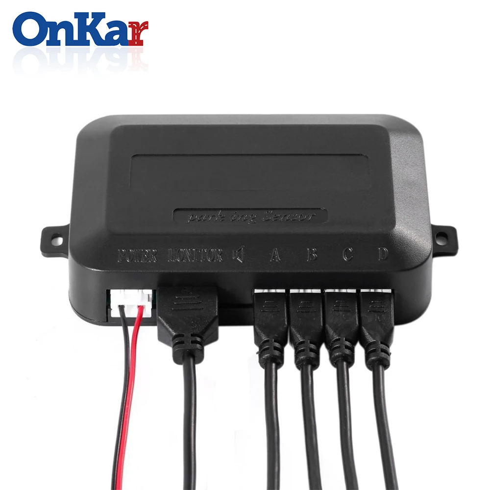 ONKAR парктроники автомобильные Датчики парковки СВЕТОДИОДНЫЙ монитор Sytem обратный резервный радар дисплей Звук 4 датчика 12 В головное устройство