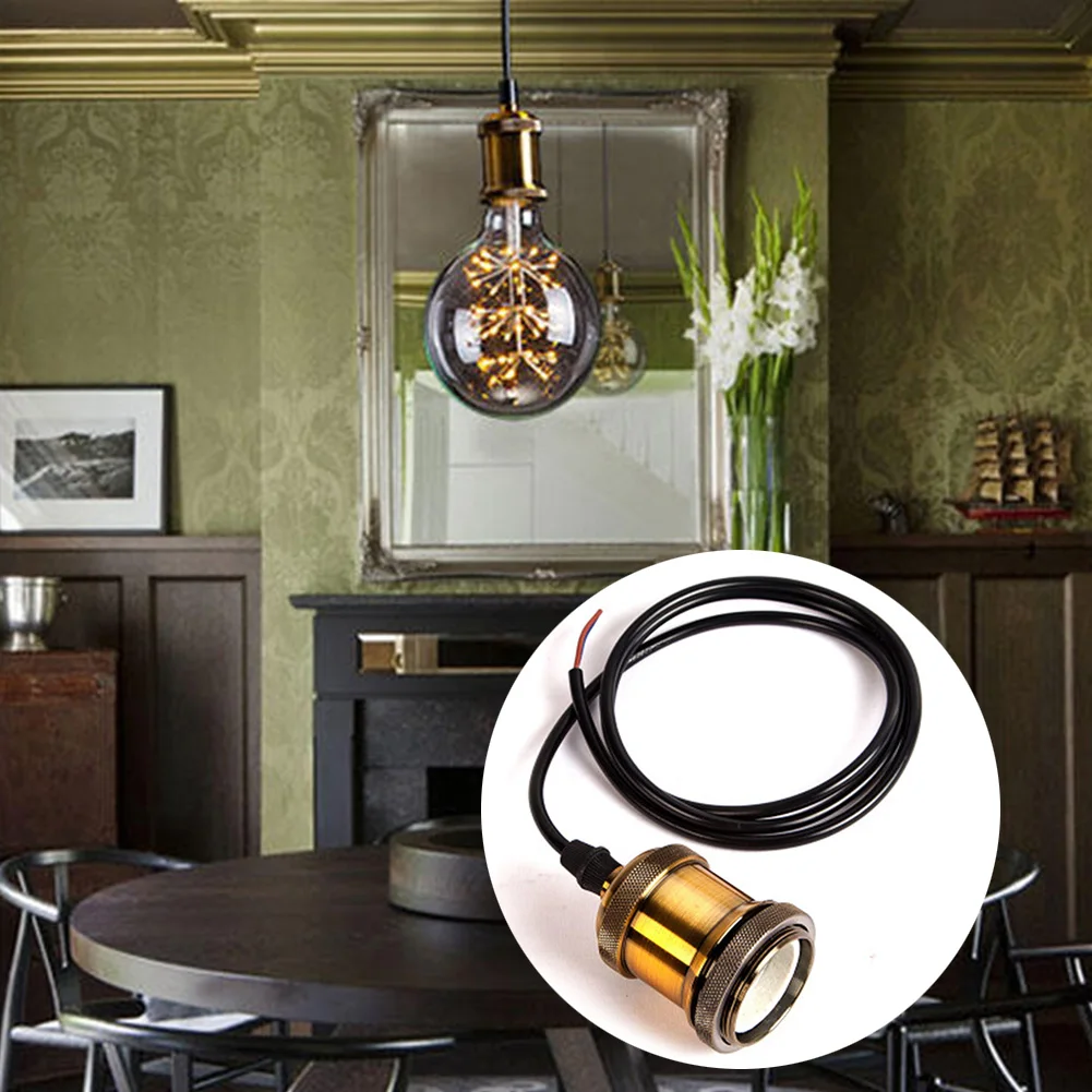 Винтаж Ретро Алюминий для подвесной светильник Heatless в розетку база E27/E26|Цоколи