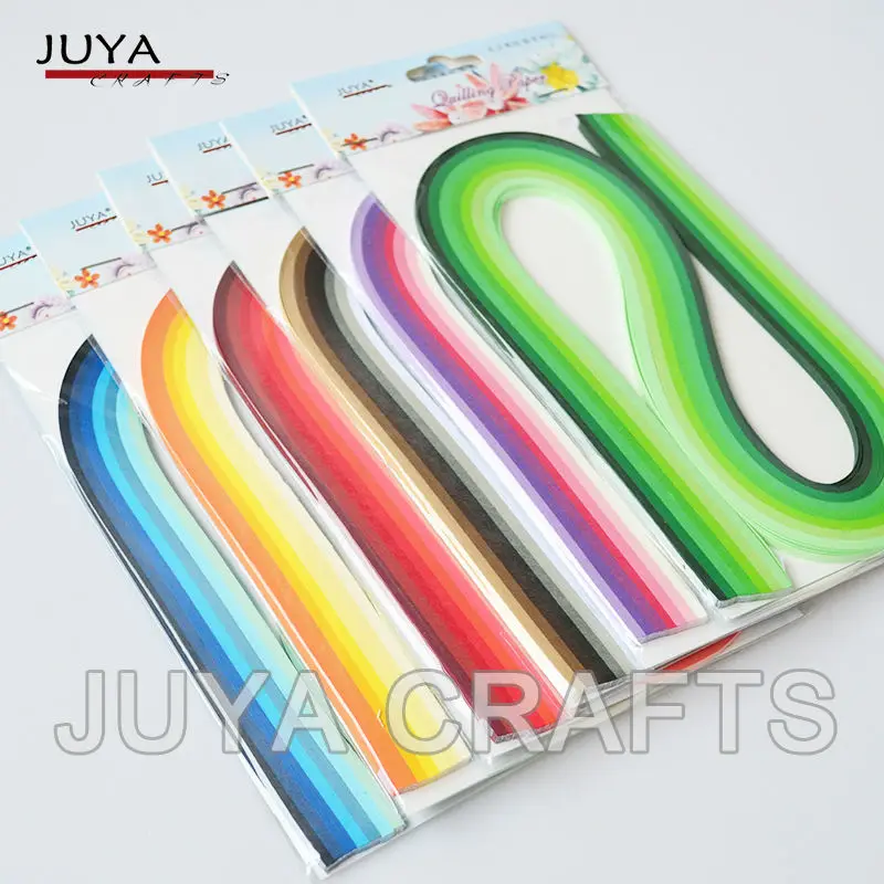 JUYA Paper Quilling 42 Shades Colors,540mm Length,3/5/7/10mm width,840 strips total DIY Paper Strip Handmade Paper Crafts