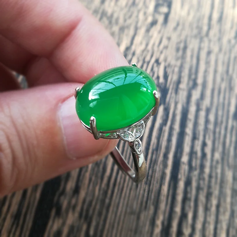 Бесплатная доставка хорошее высококачественное ледяное кольцо из нефрита