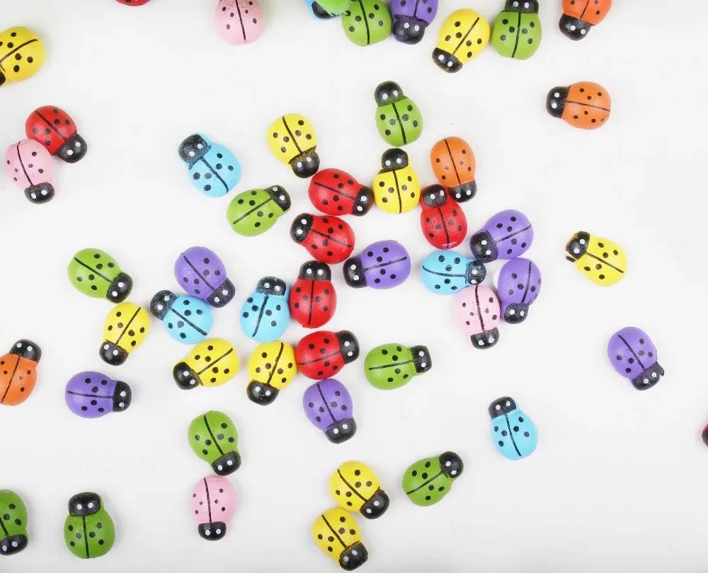 Наклейка на холодильник с божьей коровкой в мультяшном стиле 13 Х9 мм 100 шт./лот XP0225