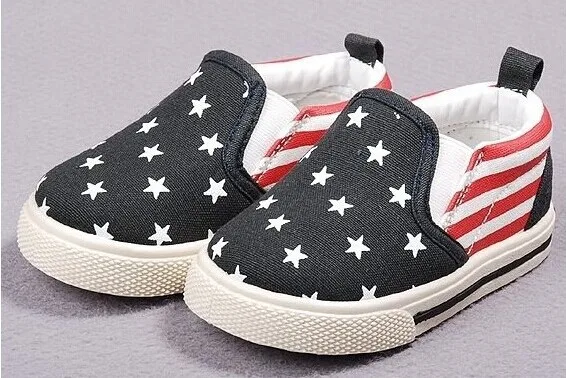 free ship fashion star stripe patchwork fits 1-4 years kids baby girls children shoes first walkers | Детская одежда и обувь