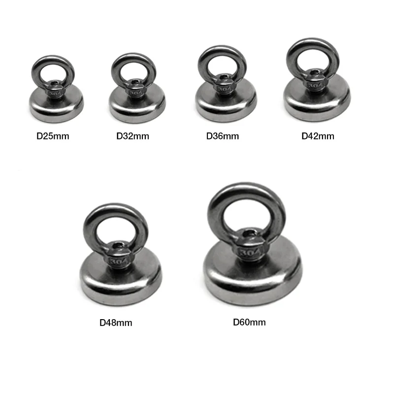 Super Strong Magnet Salvage Pot Fishing Hook Magnets Deep Sea holder pot Magnets Imanes Strongest Permanent Powerful Magnetic