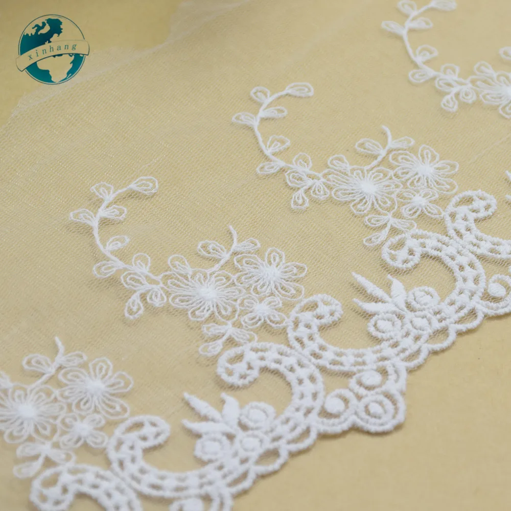 Хлопковое кружевное гипюровые ленты с вышивкой ширина 13 см африканская