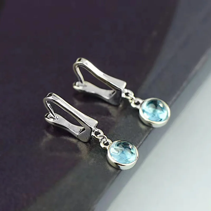 Женские Висячие серьги Boucles D'Oreilles из стерлингового серебра 925 пробы с