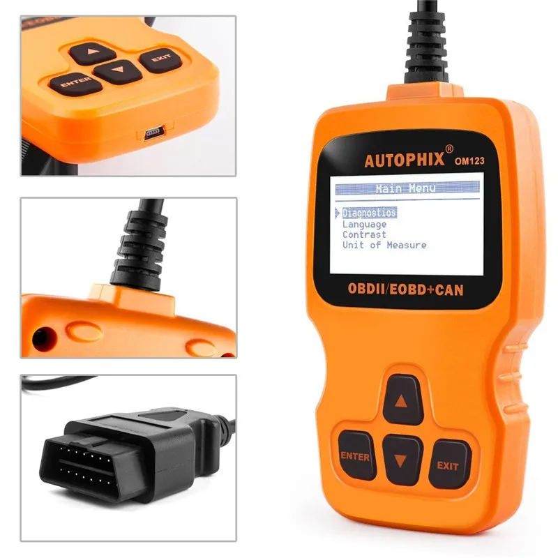 Автомобильный сканер Autophix OM123 OBD2 диагностический инструмент для проверки