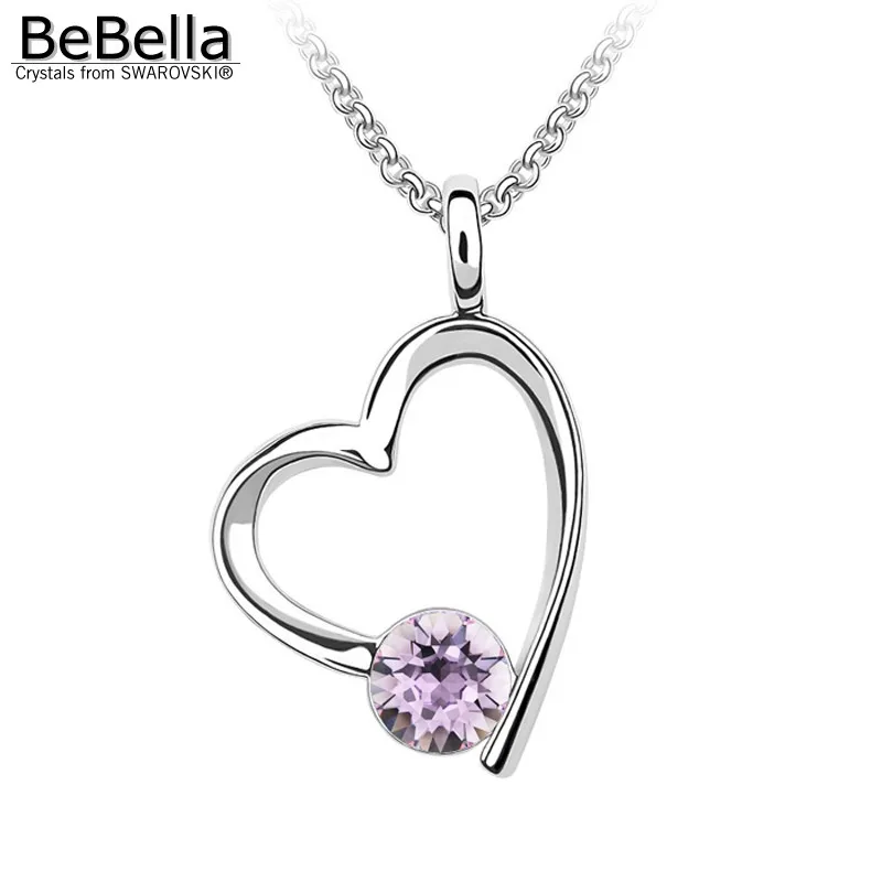 Женское ожерелье с подвеской в виде сердца BeBella модное ювелирное изделие