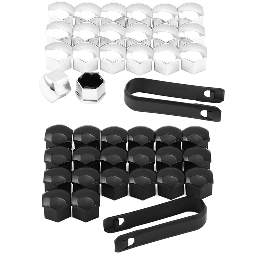 20pcs 17mm Wheel Lug Nut Center Cover Caps + Removal Tool for VW Golf Passat Cabrio For Audi A1 A3 A4 Q5 Q7 TT Car Styling | Автомобили и